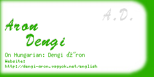 aron dengi business card